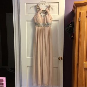 Nude Colored Formal Dress